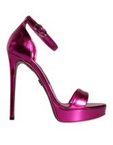 Dolce & Gabbana Fuchsia KEIRA Heels Ankle Strap Sandals Shoes -   -  Dolce & Gabbana.